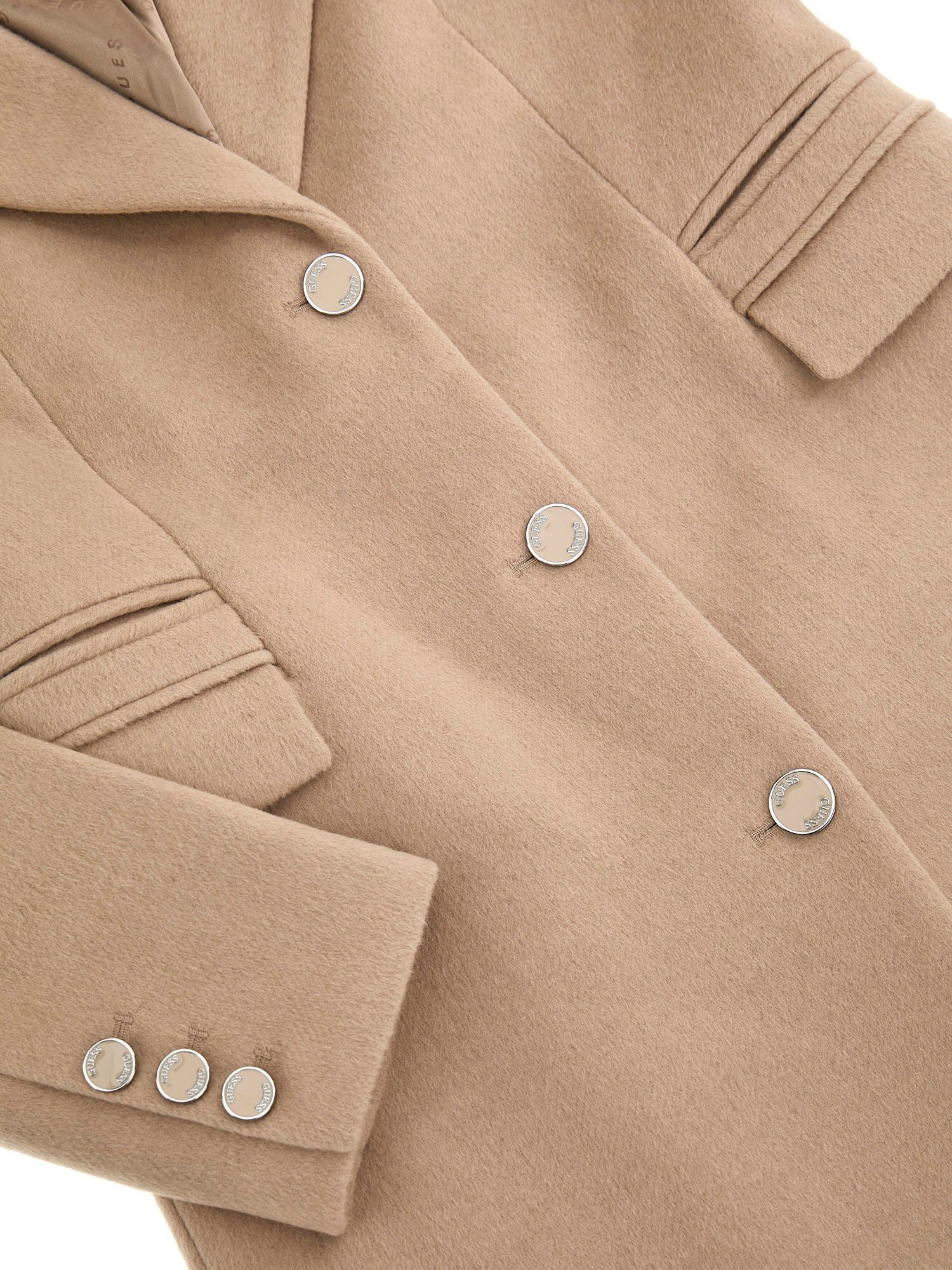 Shop GUESS Online Wool Blend Coat