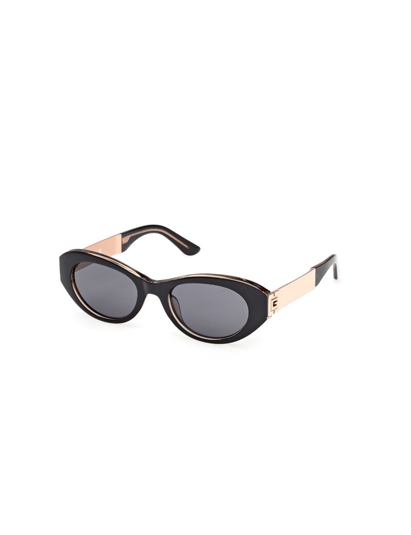 Oval plastic sunglasses