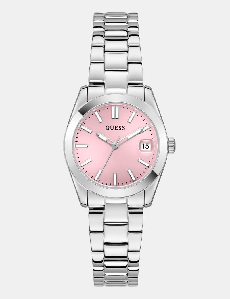 Ladies Silver Tone Date Watch