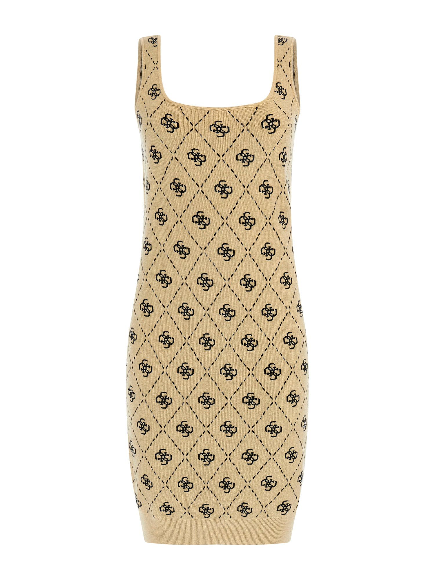 4G logo wool blend mini dress