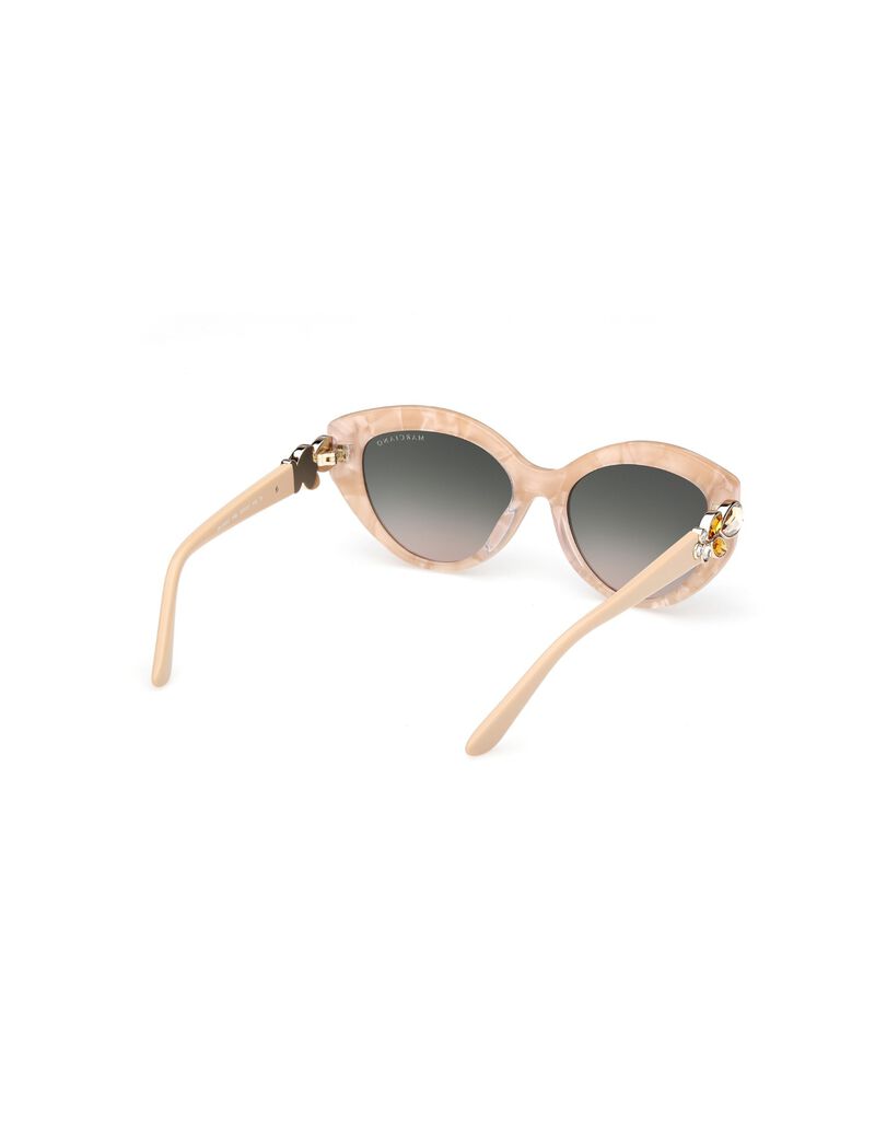 Cat-eye plastic sunglasses