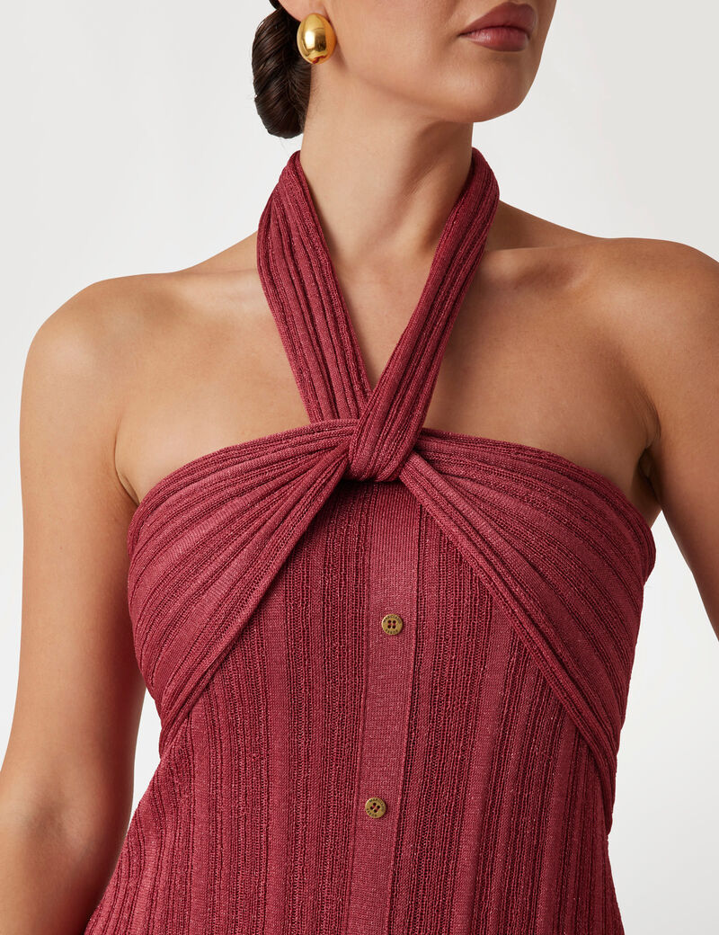 Marciano long rib-knit dress