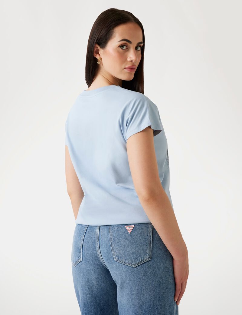 تي شيرت بقصّة ضيقة بشعار 4G