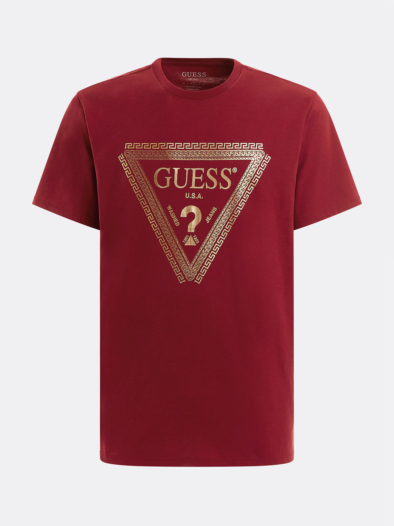 Shop GUESS Online Foil Triangle Logo T Shirt