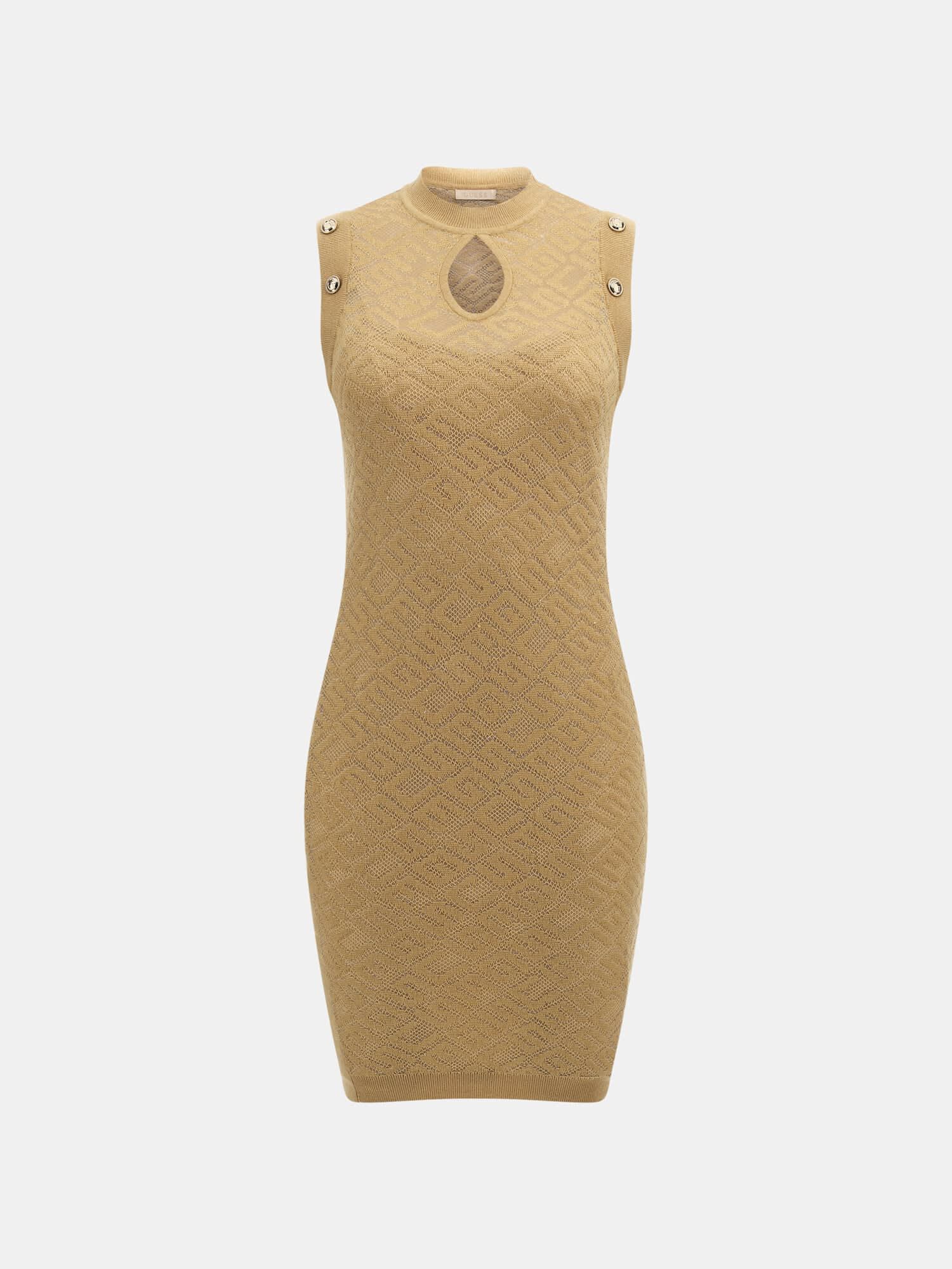 Camel cheap knit dress