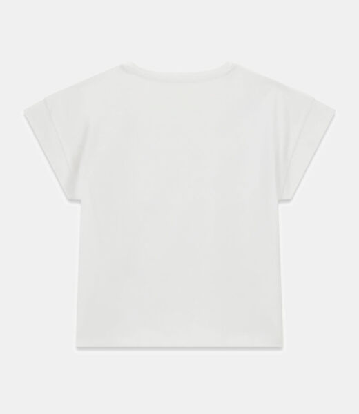 تي شيرت بشعار 4G مرصع بأحجار الراين