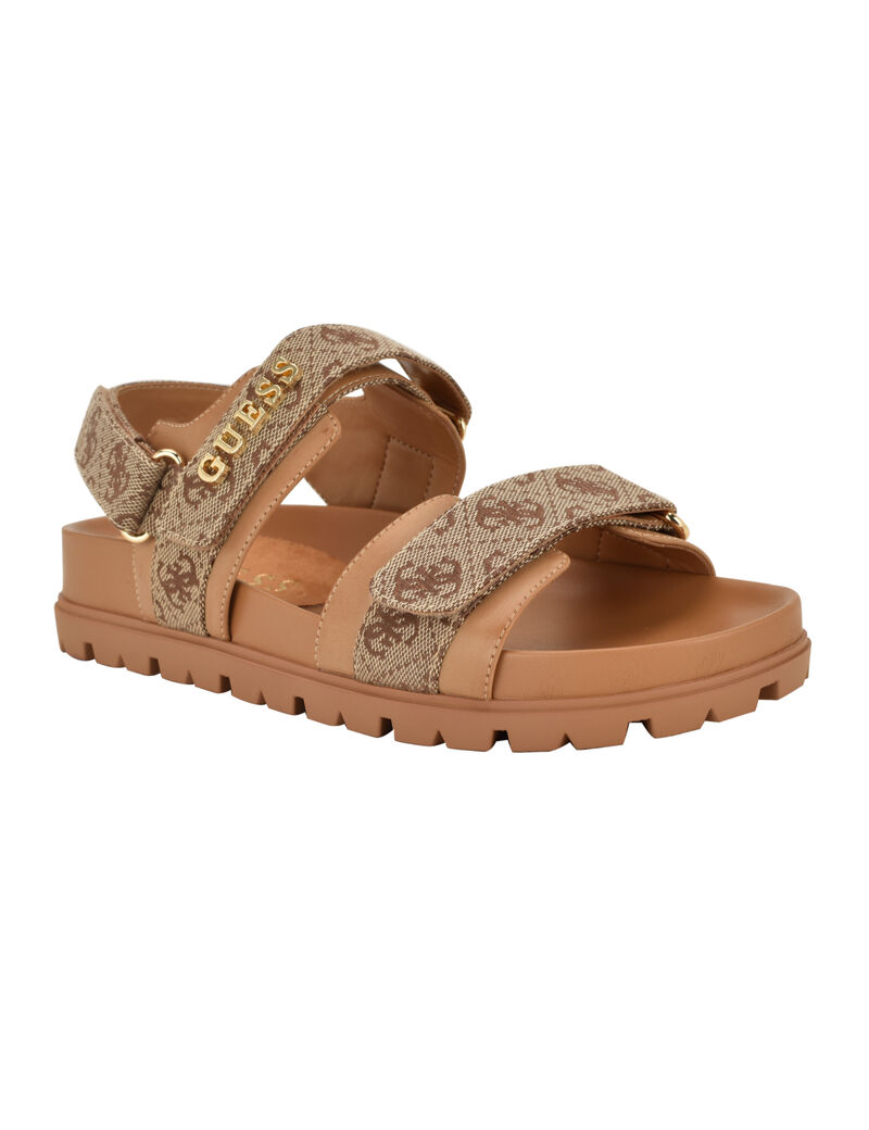 Florizy Embellished Sandal with a Hook and Loop Closure