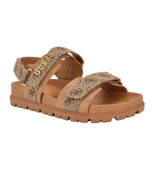 Florizy Embellished Sandal with a Hook and Loop Closure