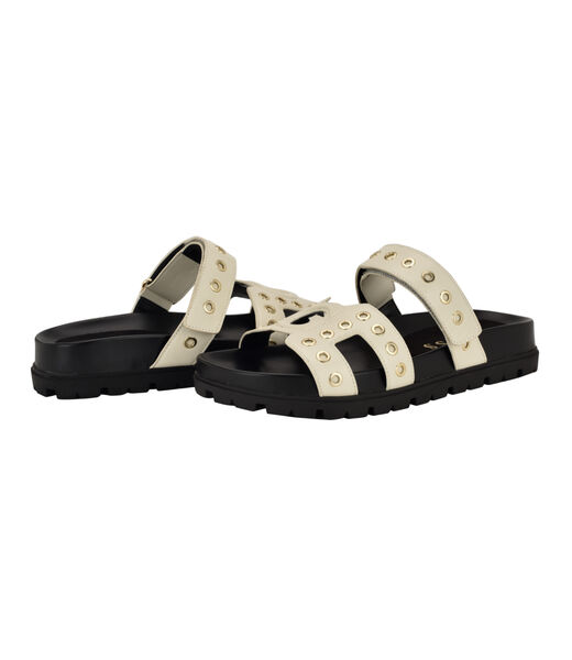 Fashie Slip On Double Strapped Footbed Sandal