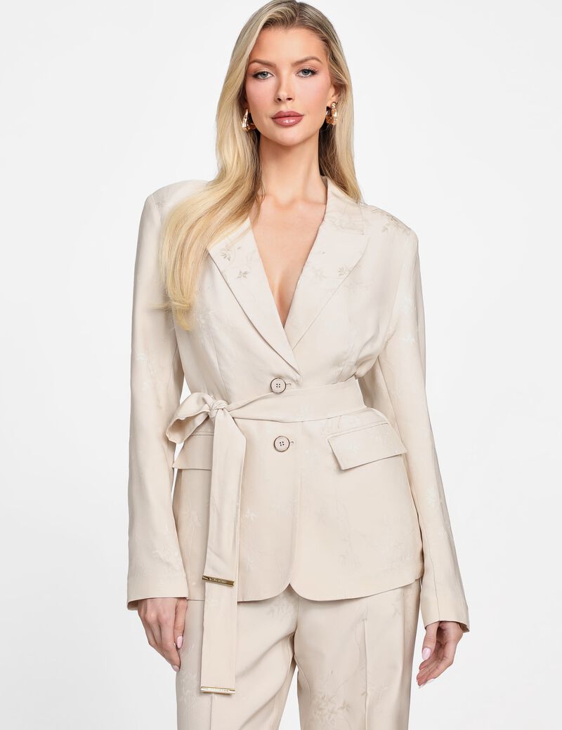 Marciano jacquard belted blazer