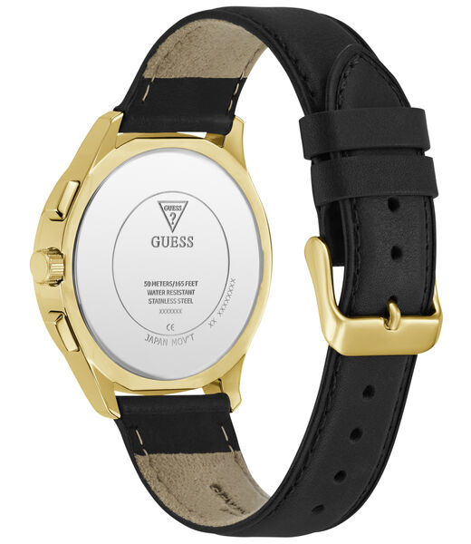 Mens Black/Gunmetal/Grey Square Analog Watch