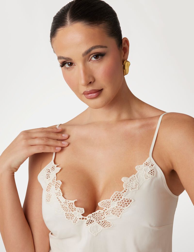 Marciano embroidered cropped cami