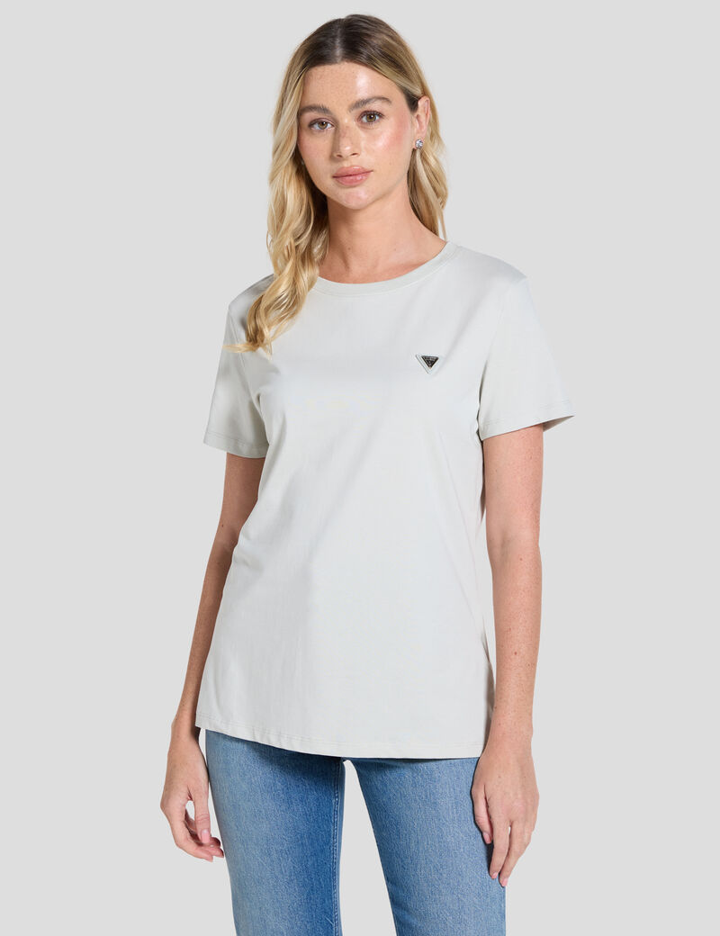 Triangle logo stretch t-shirt