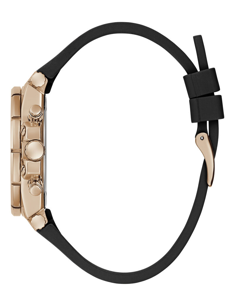 ساعة يد كوارتز تناظرية من الجلد الطبيعي/السيليكون