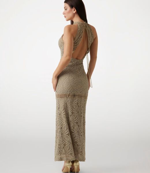 Bodycon lace maxi dress