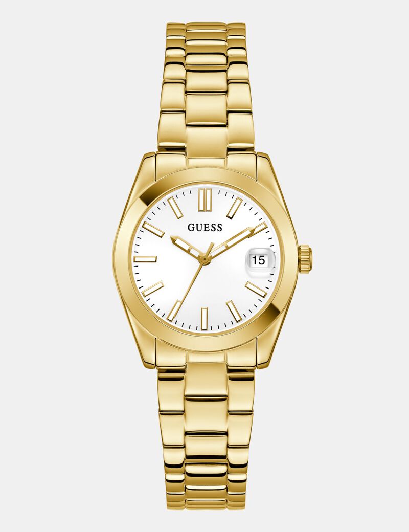 Ladies Gold Tone Date Watch