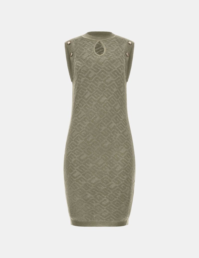 All Over Logo Mini Sweater Dress