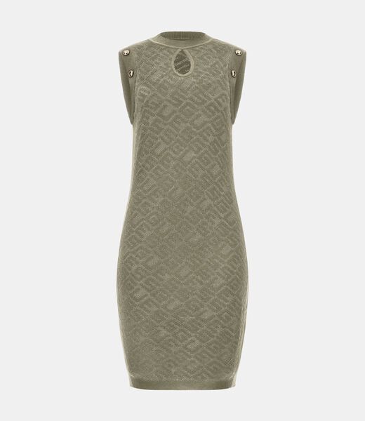 All Over Logo Mini Sweater Dress