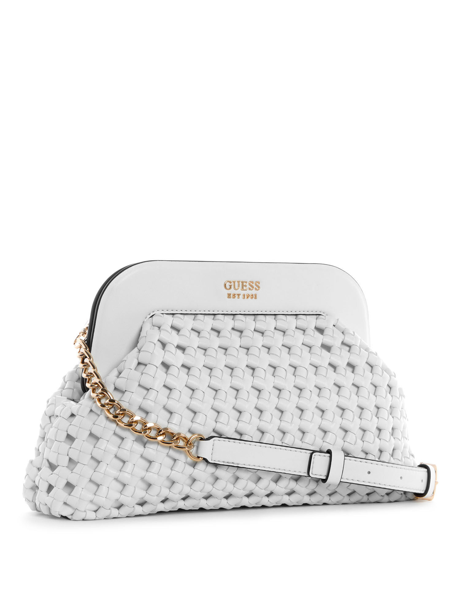 Guess outlet white clutch