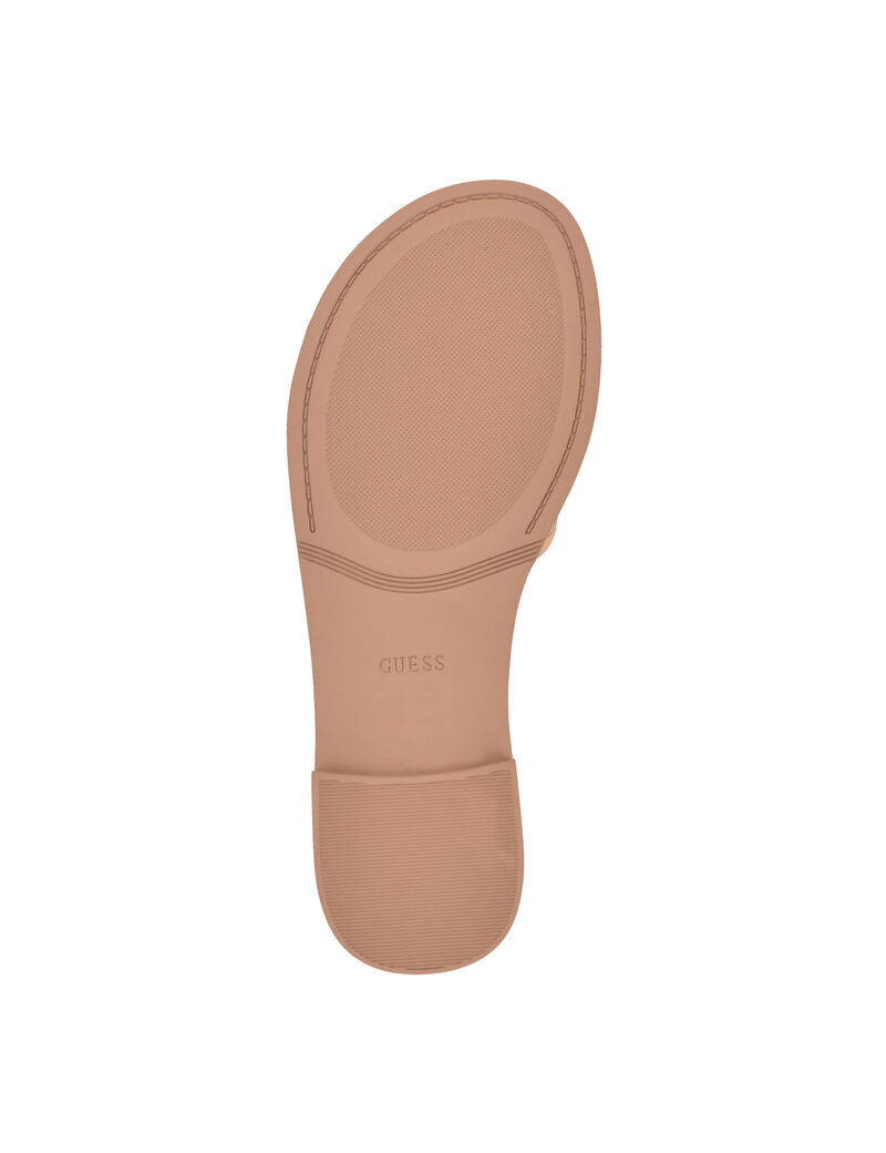 Elyho Jellie Logo Cutout Flat Sandals