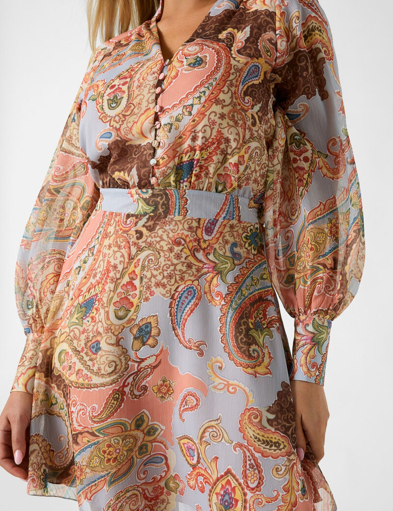 Paisley print dress