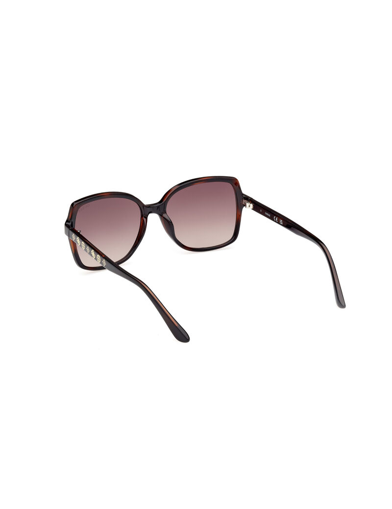 Injected Sun Glasses F Dark Havana Gradient Brown