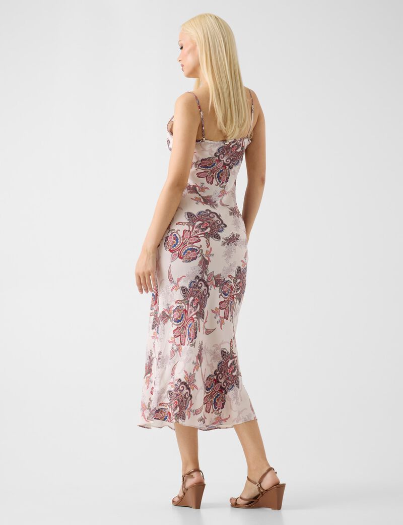 guess satin midi dress