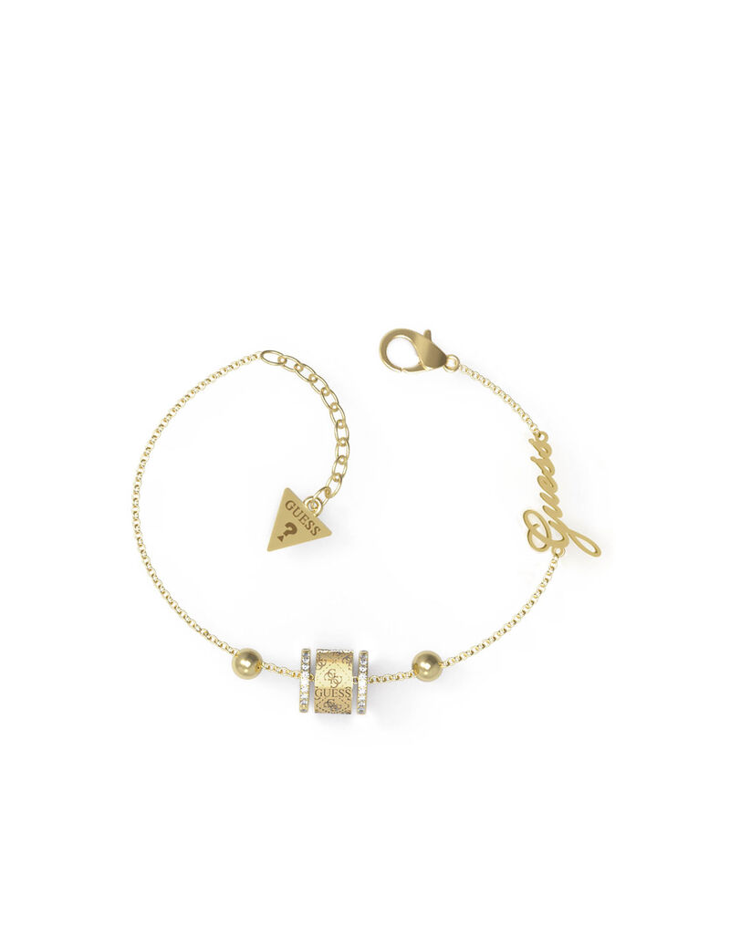 Gold Logo Charm Bracelet
