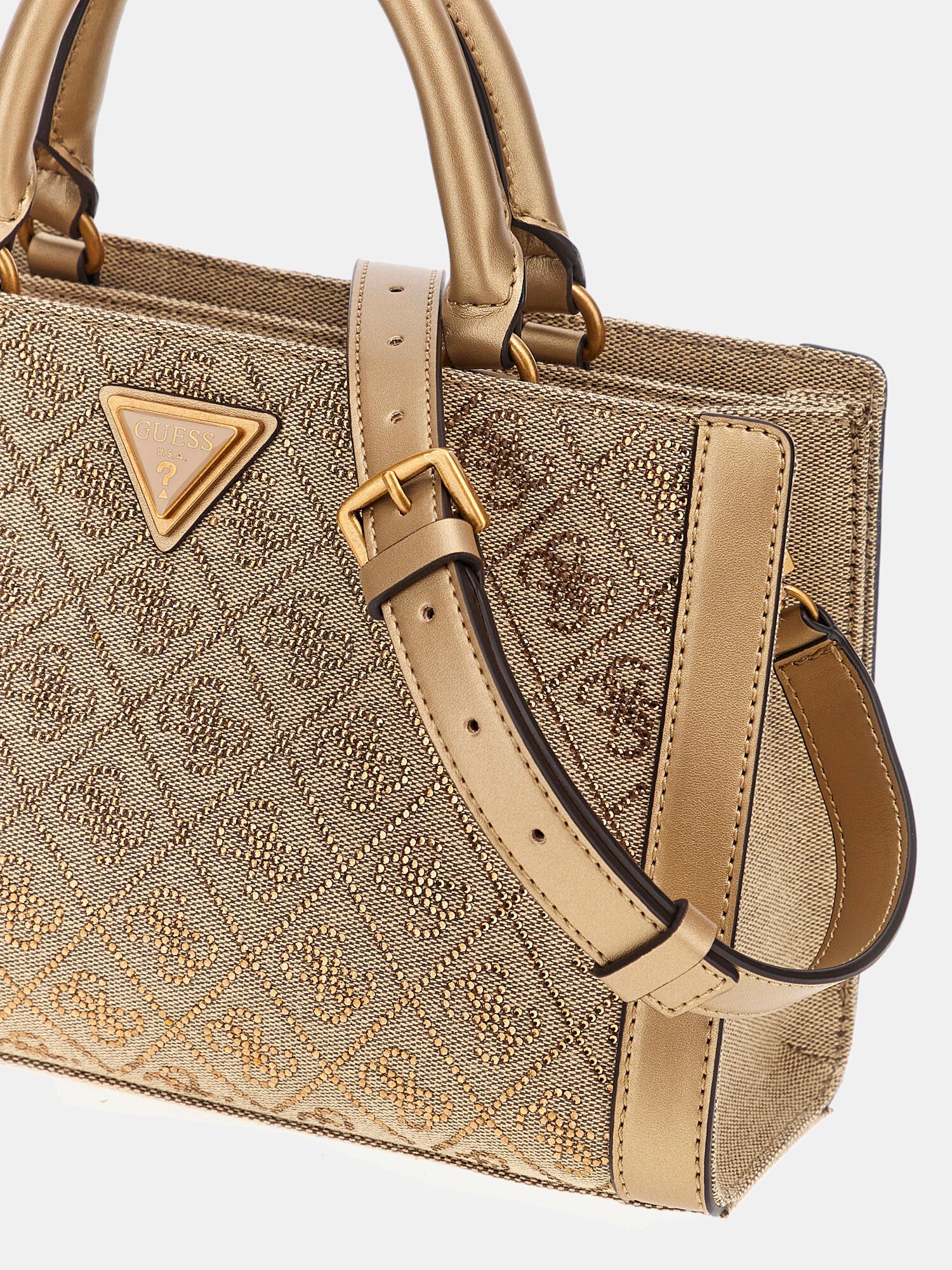 Dili 4G logo rhinestone handbag