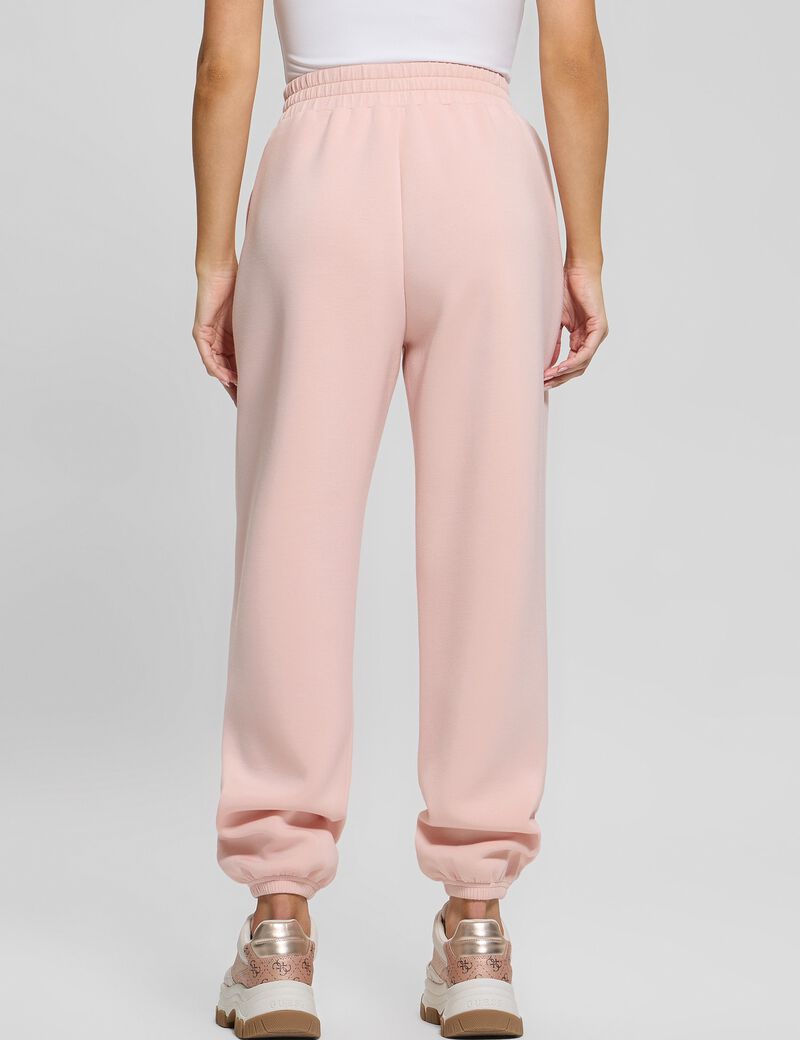 Rhinestone logo joggers