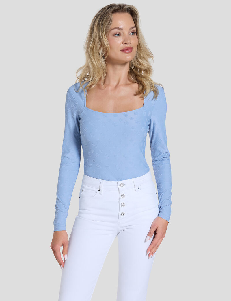 Logo jacquard top