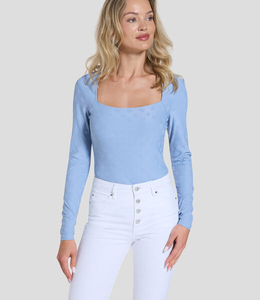Logo jacquard top