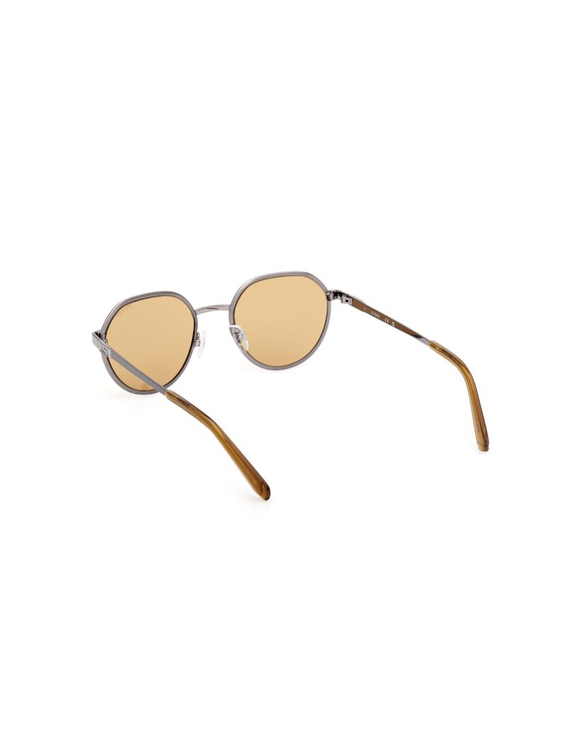 Round brown sunglasses