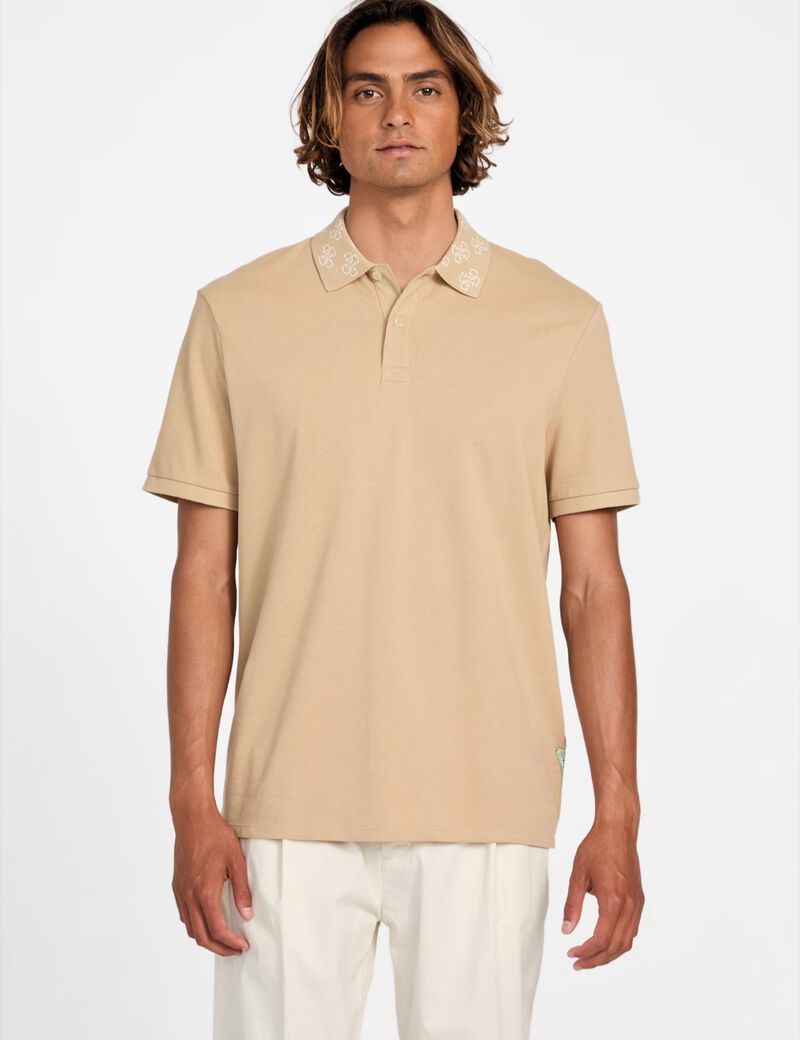 Logo collar polo shirt