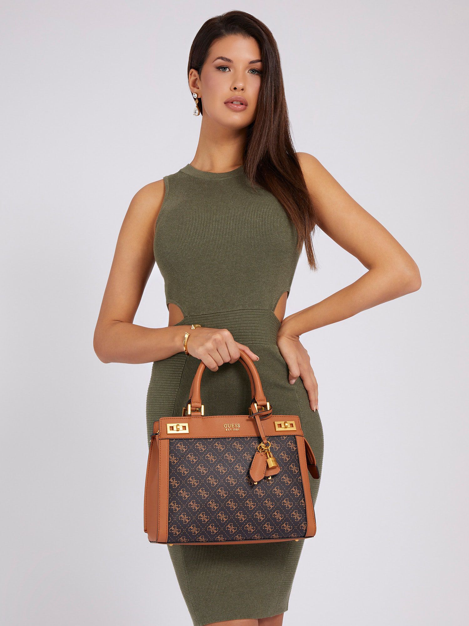 Katey luxury satchel 2025 guess