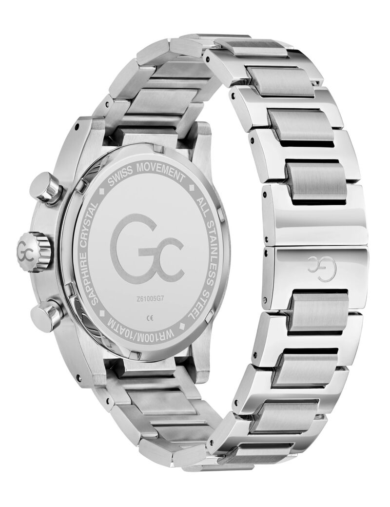 Gc Dress Men S 3540 D Mvmt Blue Dail 10 Amt Silver Stainless Steel Brct