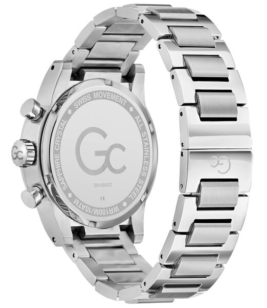 Gc Dress Men S 3540 D Mvmt Blue Dail 10 Amt Silver Stainless Steel Brct