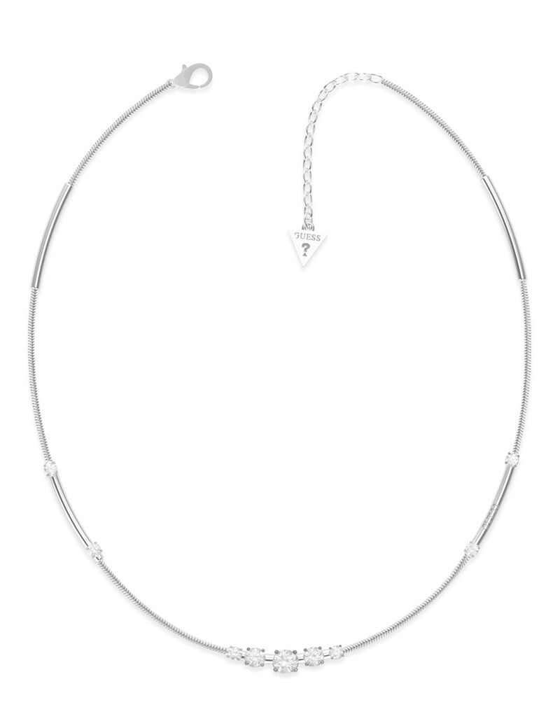 16-18'' Chain & White Cubic Zirconia Rh