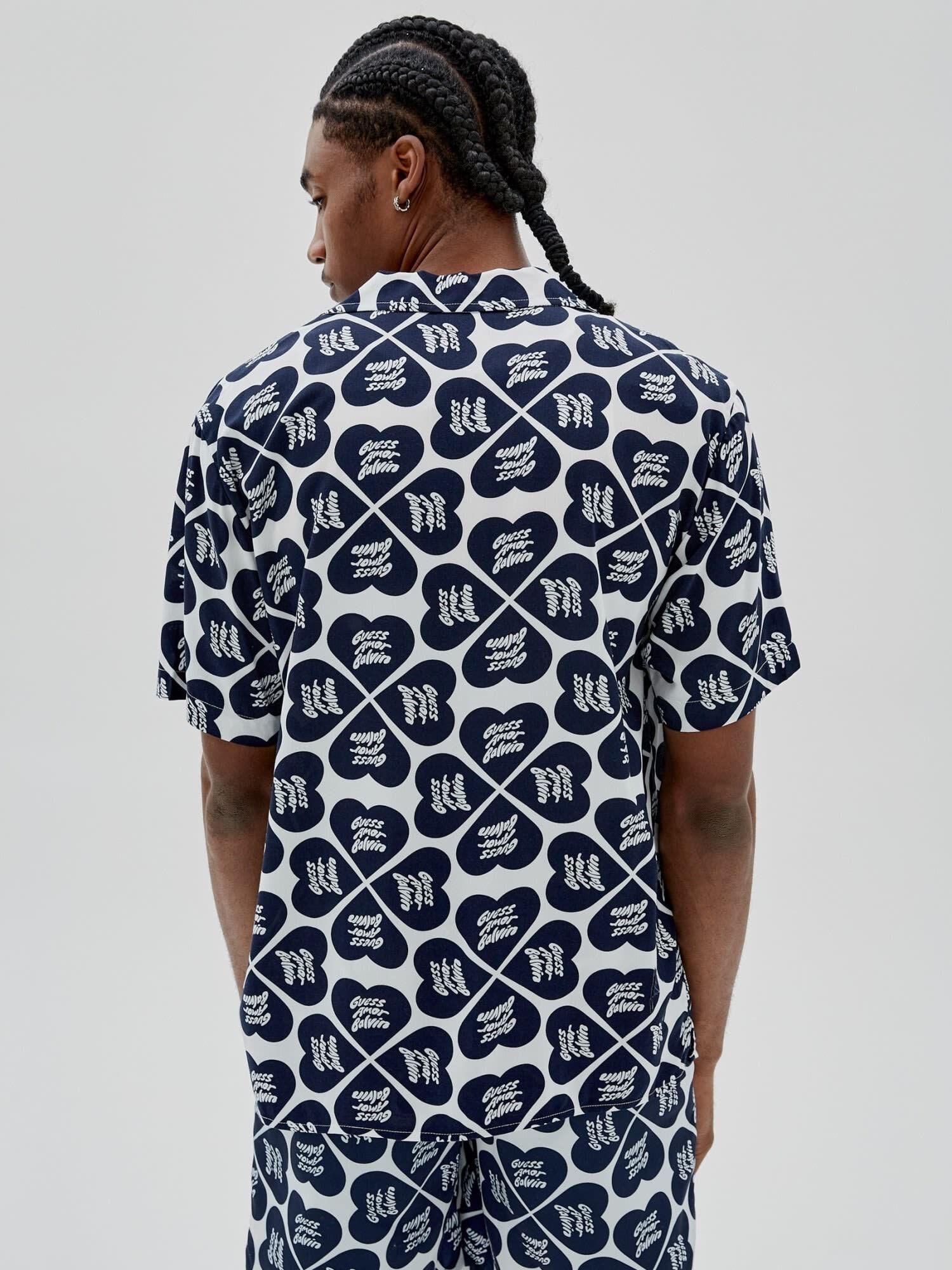 Shop GUESS Online J Balvin All Over Print Shirt