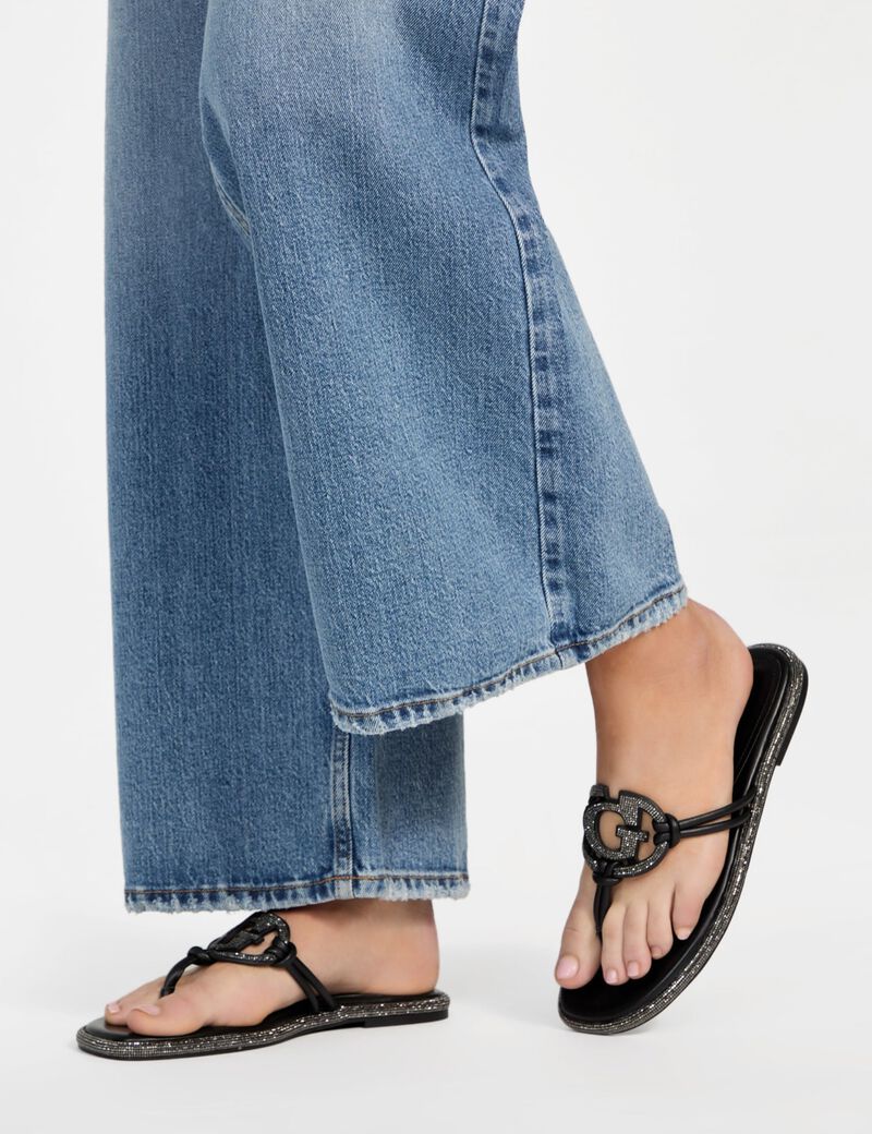 Saima Rhinestone Signature Sandals