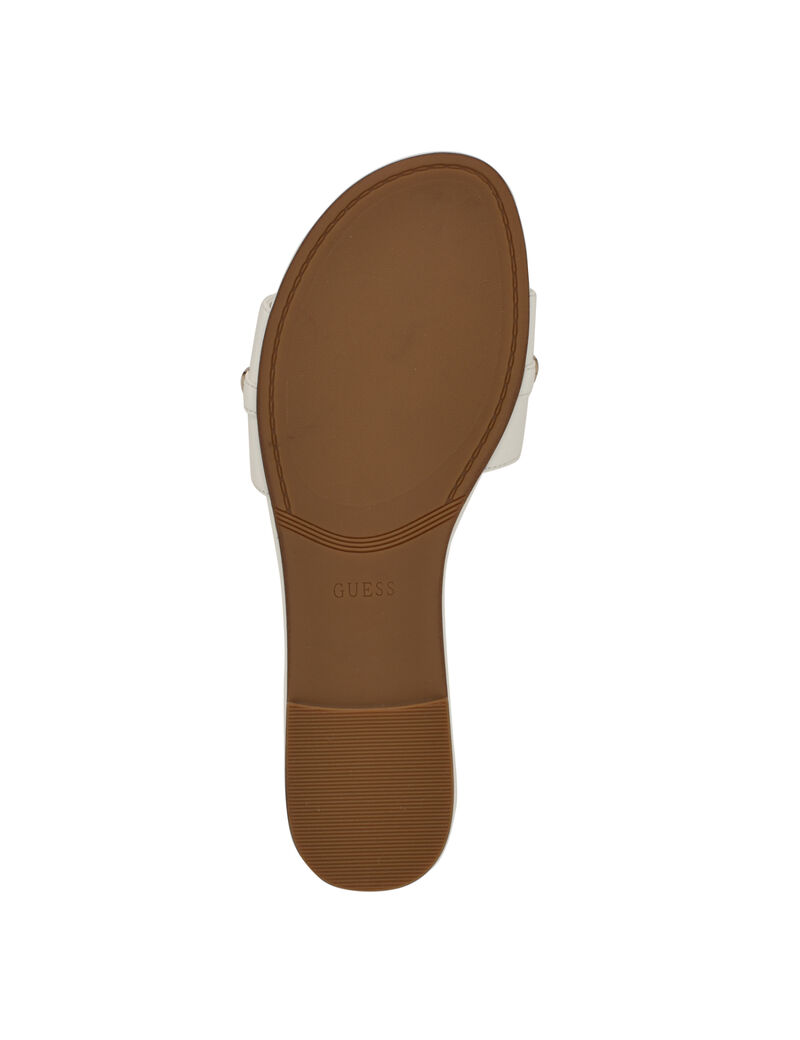 Tasam logo slide flat sandal