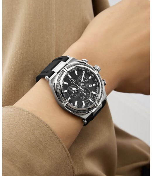 Gc IronClass chrono silicone watch