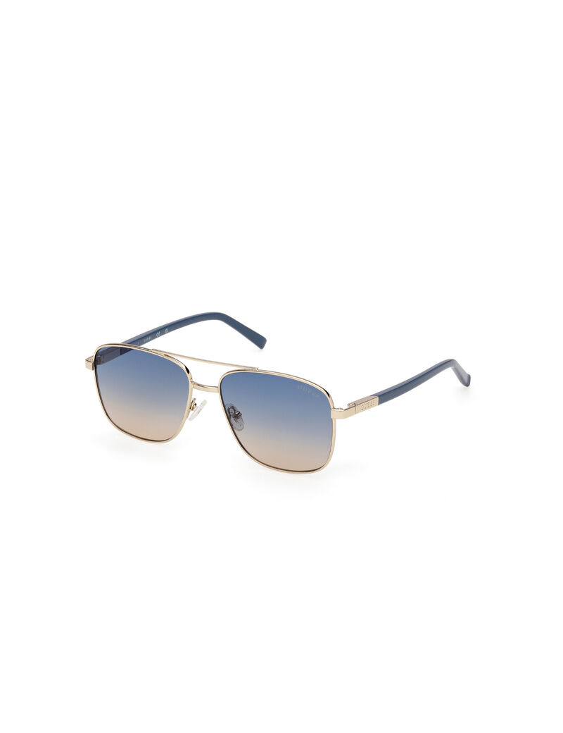 guess square metal sunglasses
