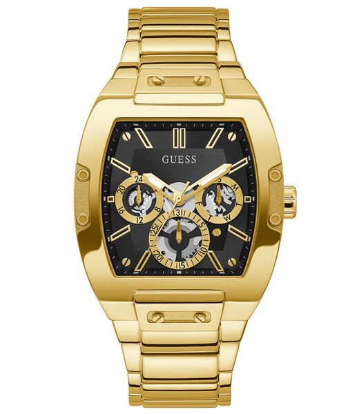 Gold Square Multifunction Watch