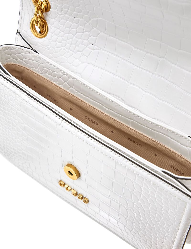 G James croc-look crossbody