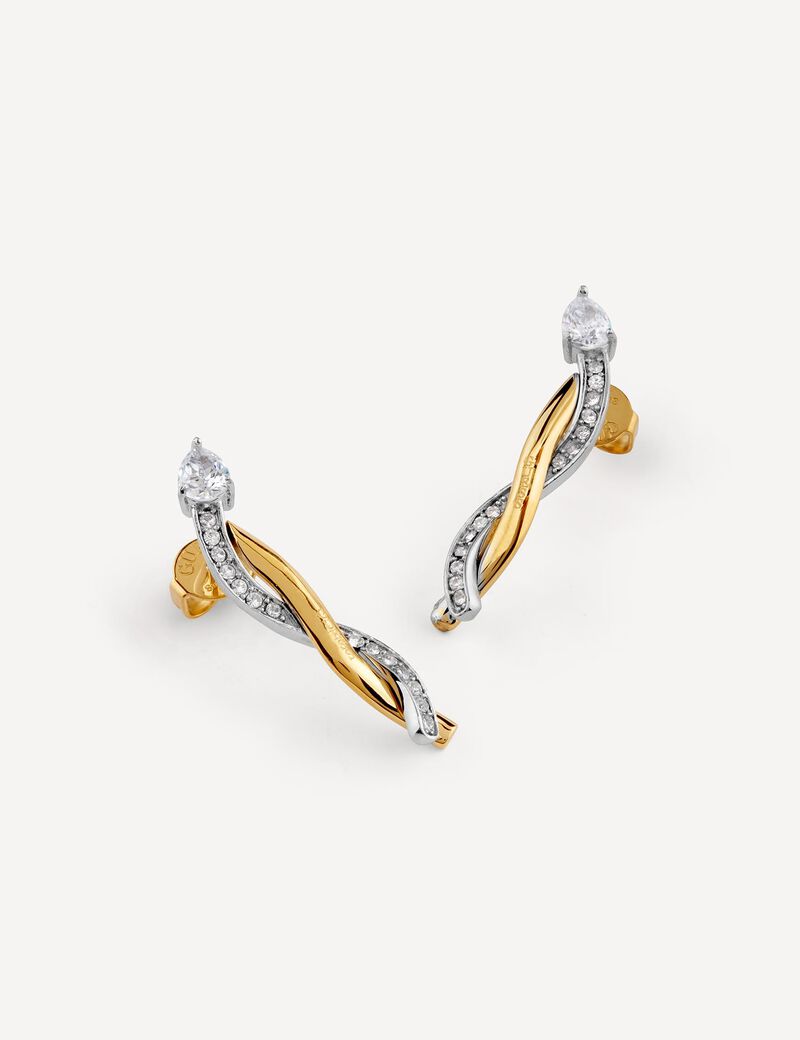 30mm twist pendant earring