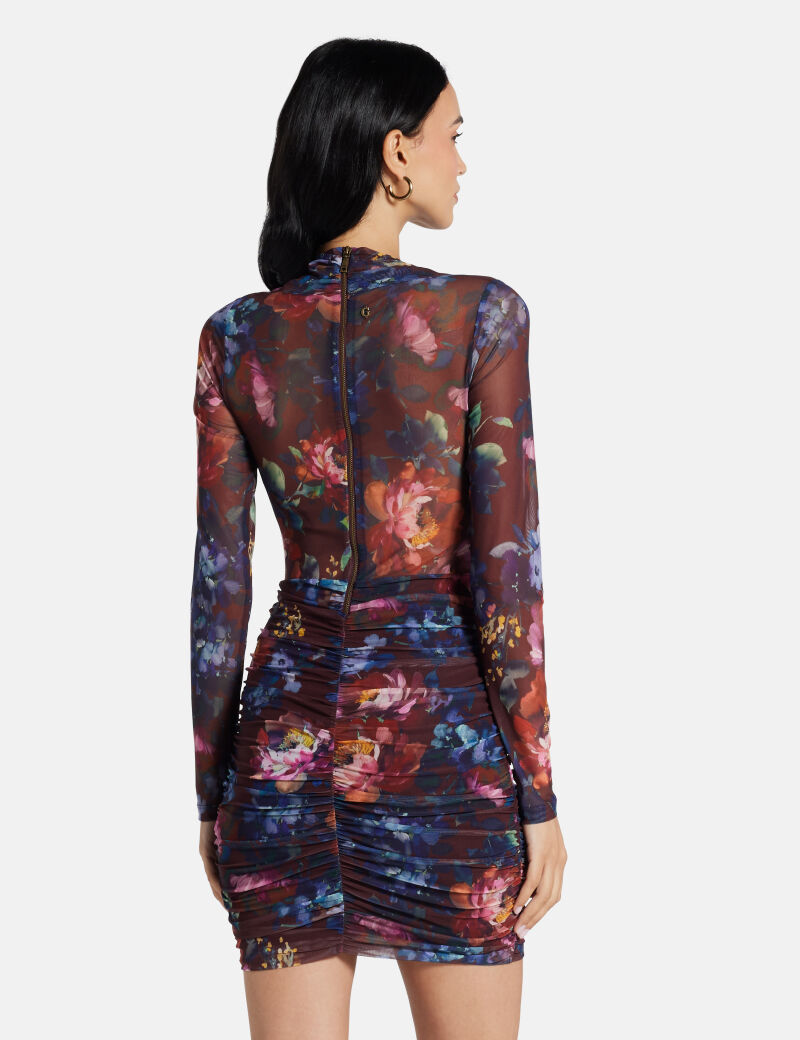 All over print mini dress