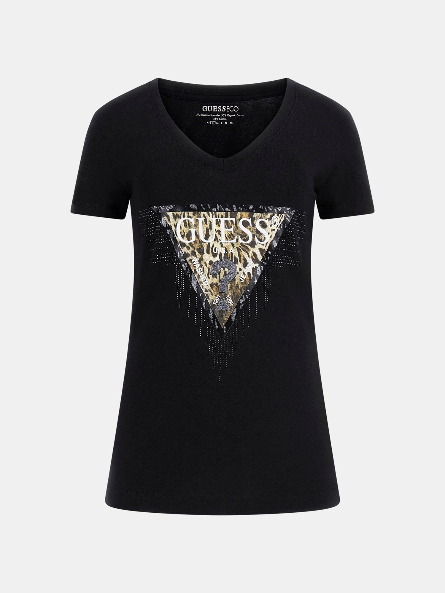 Guess black white shirt sales