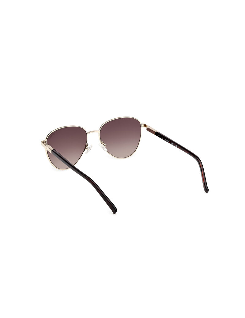 Oval metal sunglasses