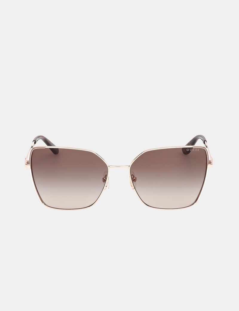 Geometric Butterfly Metal Sunglasses